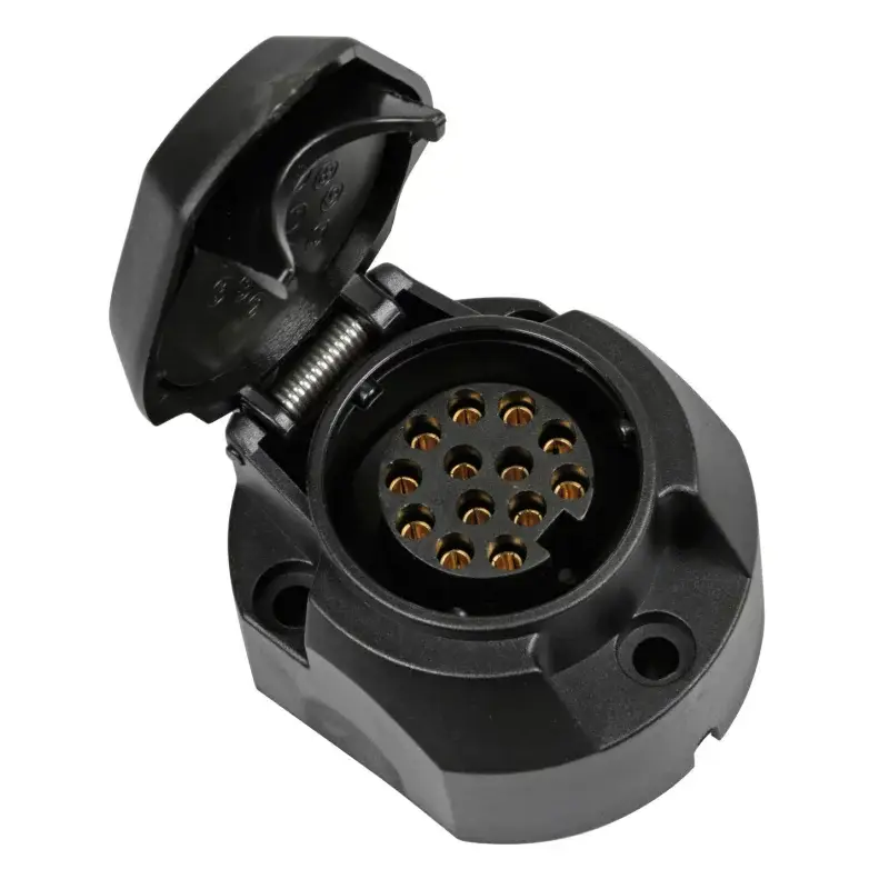 Priza remorca 13 poli din plastic Lampa, conectare 12V sigura Preț promoțional
