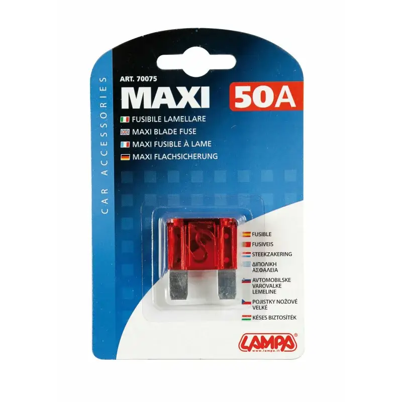 Siguranta plata Maxi 50A auto Lampa pentru protectia circuitelor electrice Plată sigură