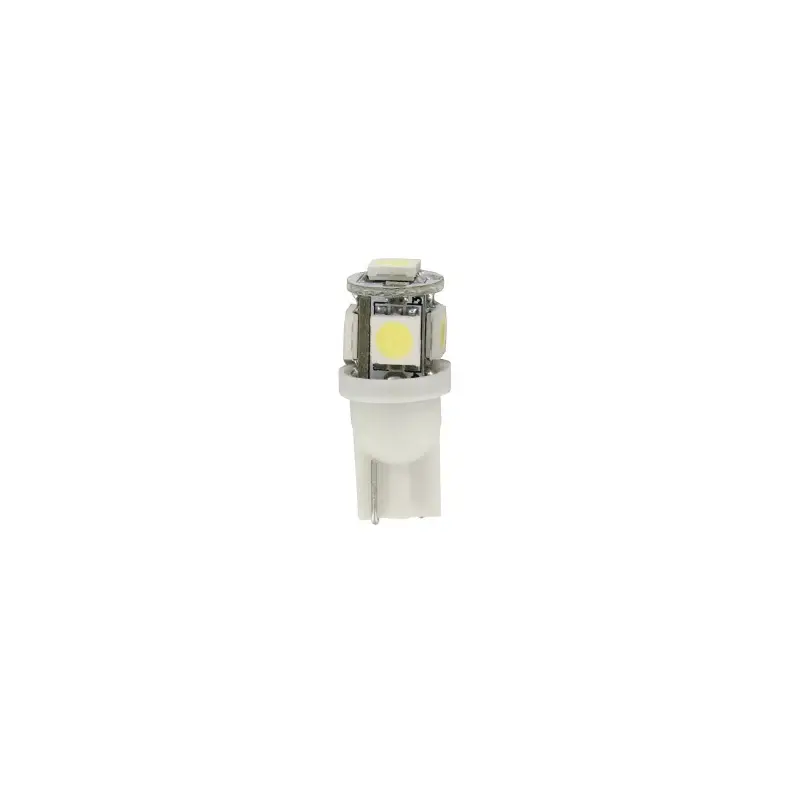 Bec LED T10 24V alb, 5 SMD, W2.1x9.5d, 6500K, set 2 bucati Popular