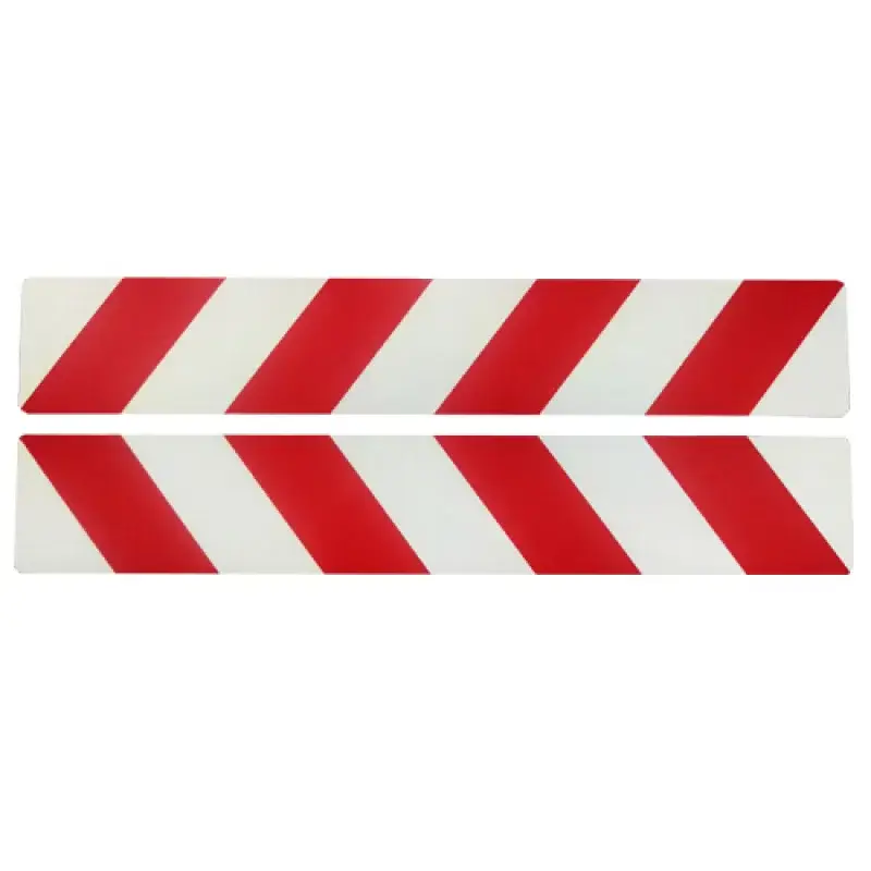 Cumpără online Autocolant reflectorizant rosu-alb 5x30 cm, set 2 bucati pentru exterior