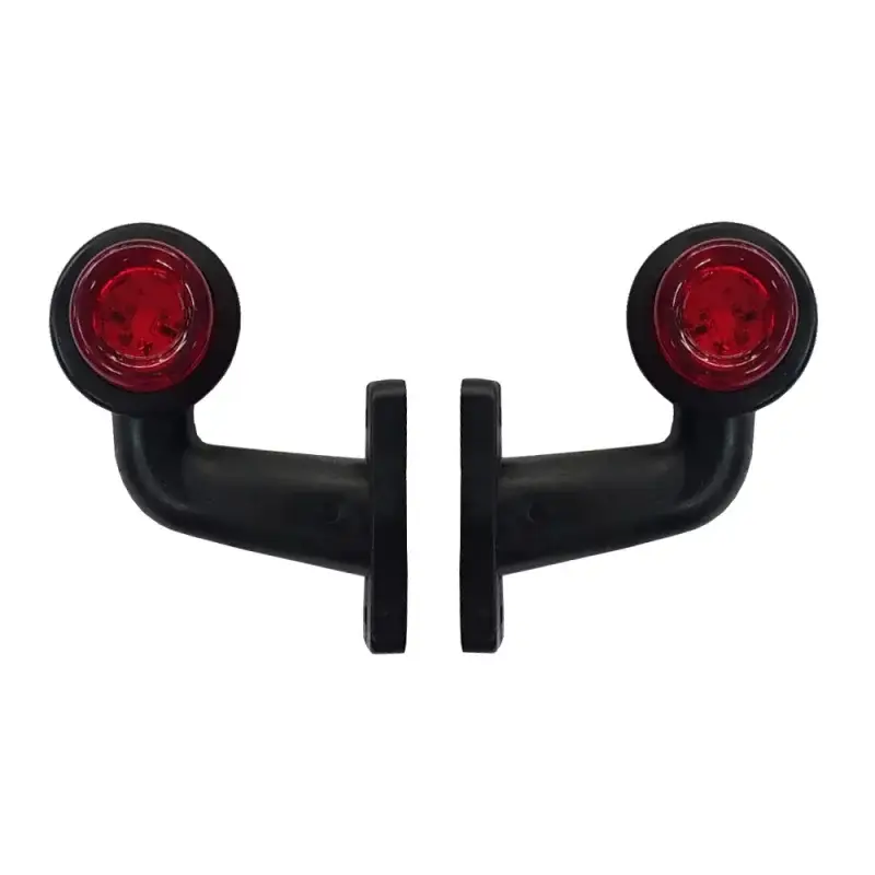 Calitate înaltă Lampa gabarit camion LED 12/24V cu brat extra scurt 90°, set 2 buc