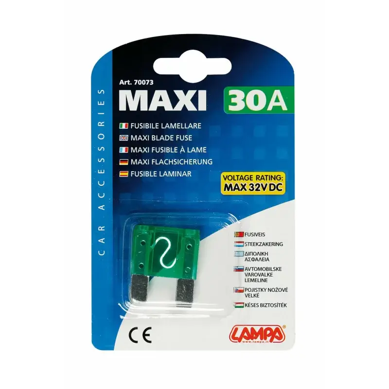 Siguranta plata Maxi auto 30A, 32V, Lampa, pentru protectie electrica Calitate înaltă