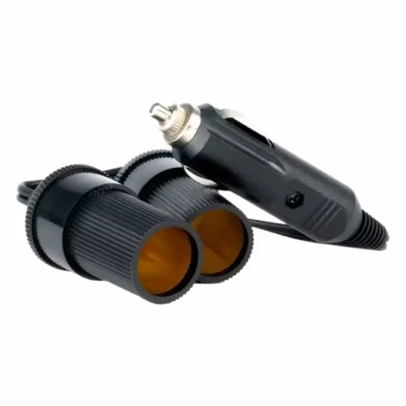 Cumpără online Priză dublă brichetă auto 12/24V Amio, adaptor alimentare