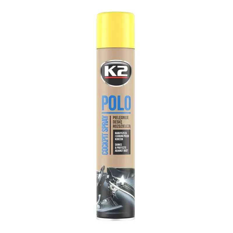 Preț promoțional Spray silicon pentru bord K2 Polo 750 ml, parfum de lămâie