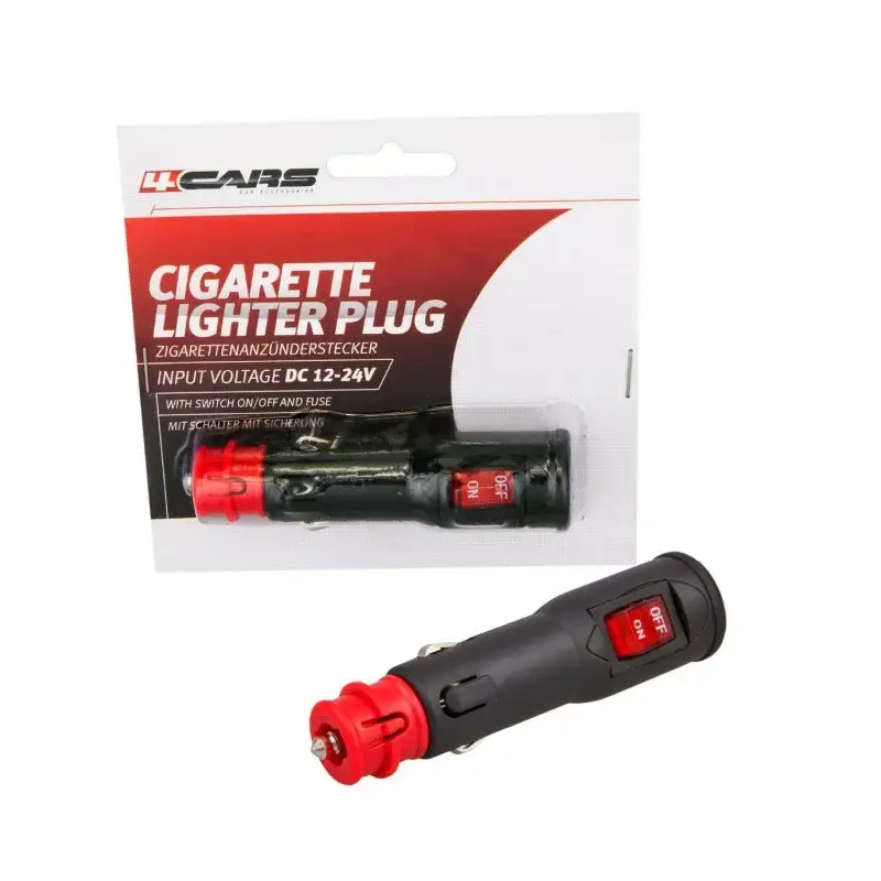 Mufa bricheta auto cu intrerupator 8A, 12/24V, 4Cars Ofertă specială