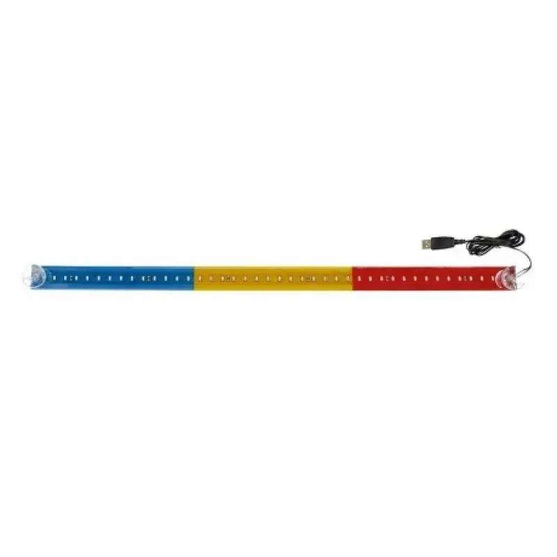 Bandă LED auto 42 LED, 60 cm, alimentare USB, steag România Vezi acum