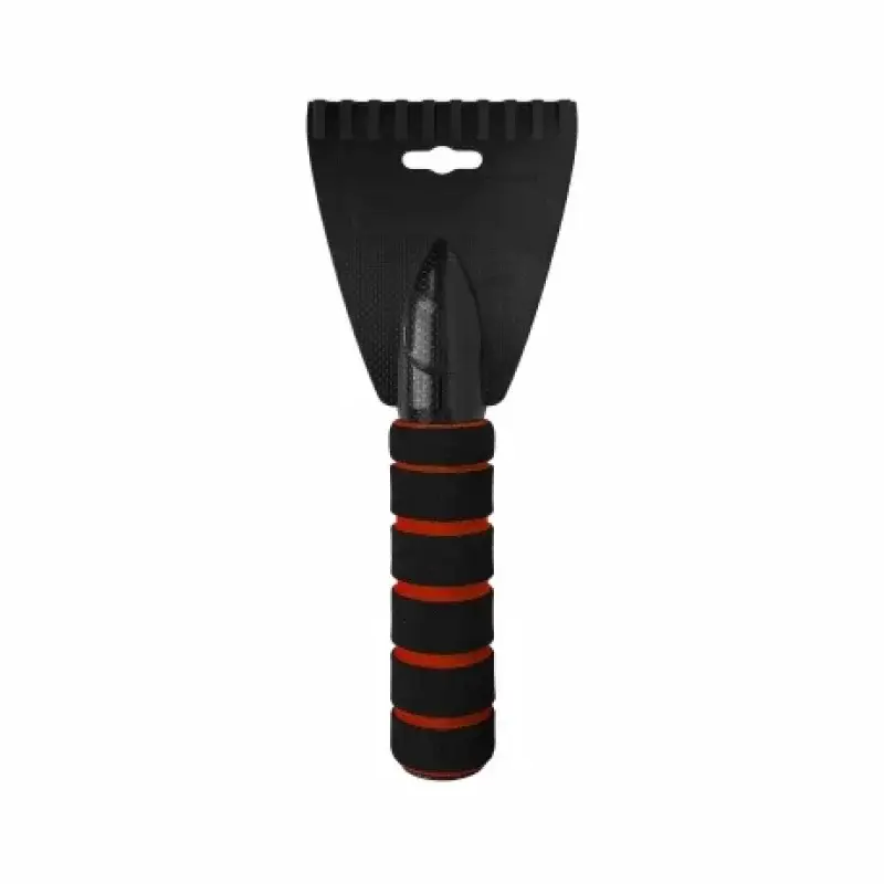 Răzuitor gheață parbriz S4, 24 cm, cu mâner buretat, negru/roșu Doar azi
