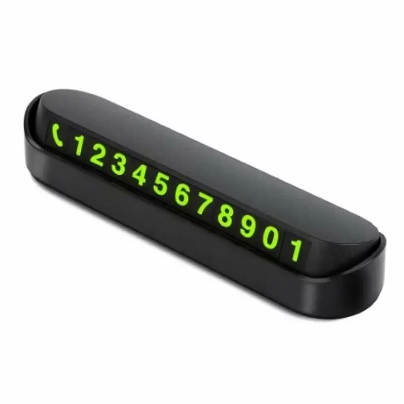 Preț promoțional Semn telefon parcare temporară auto cu cifre magnetice, montaj pe bord