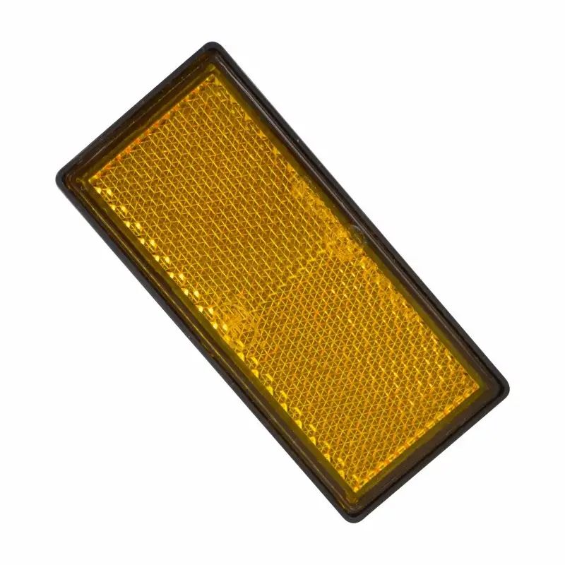 Popular Catadioptru reflectorizant lateral 86x40 mm cu adeziv, galben