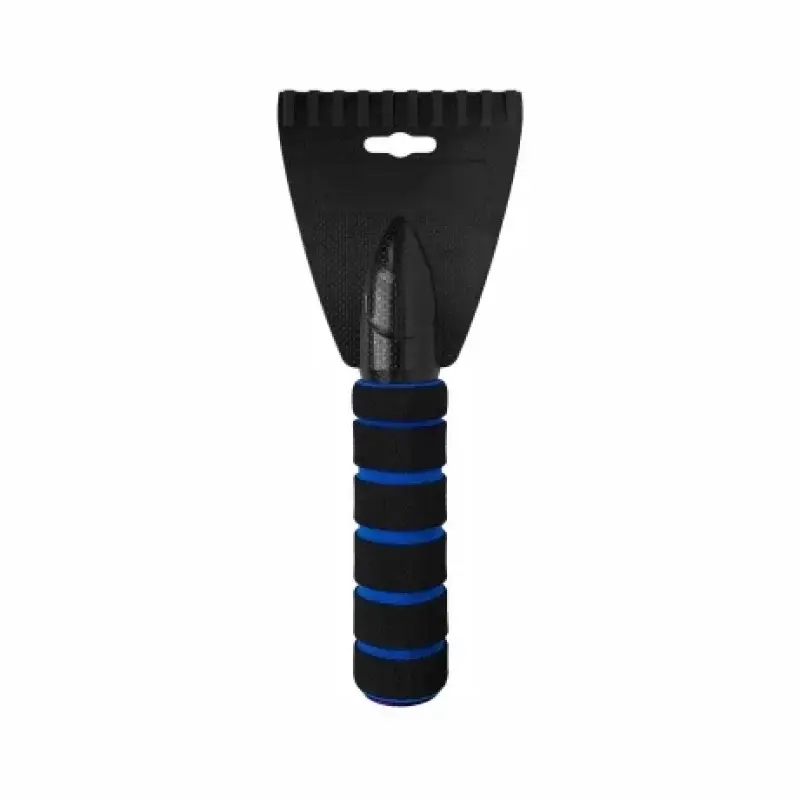 Calitate înaltă Răzuitor gheață parbriz 24 cm cu mâner buretat, negru/albastru