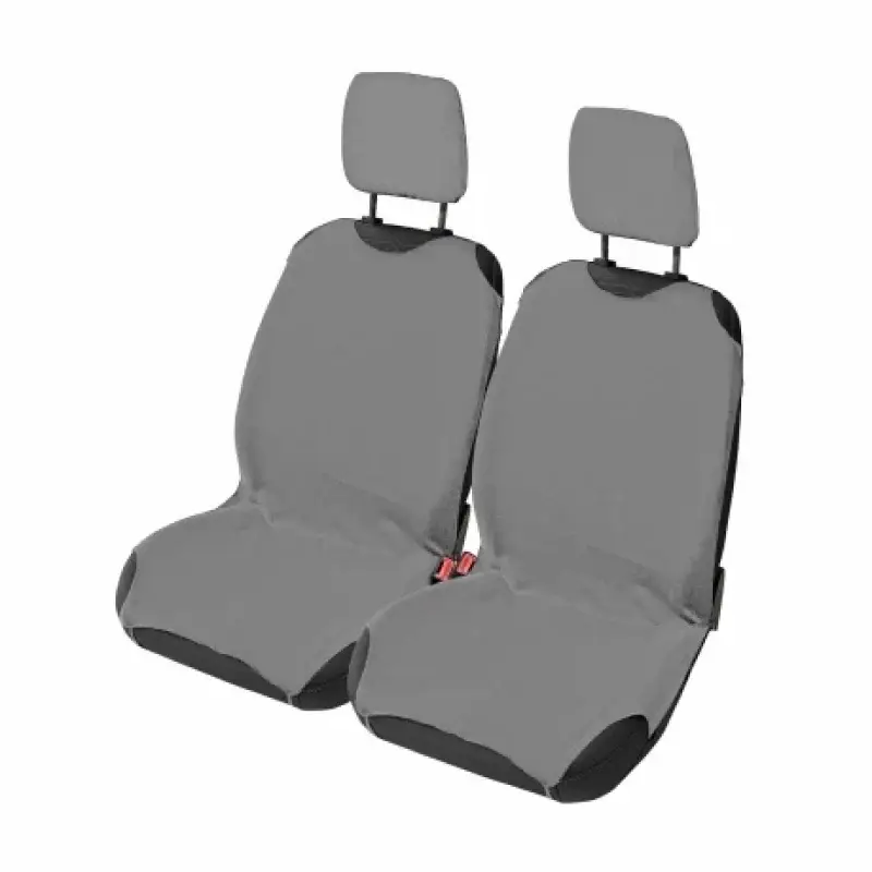 Livrare expres Huse scaun față auto tip maieu cu tetiere, set 2 bucăți, gri
