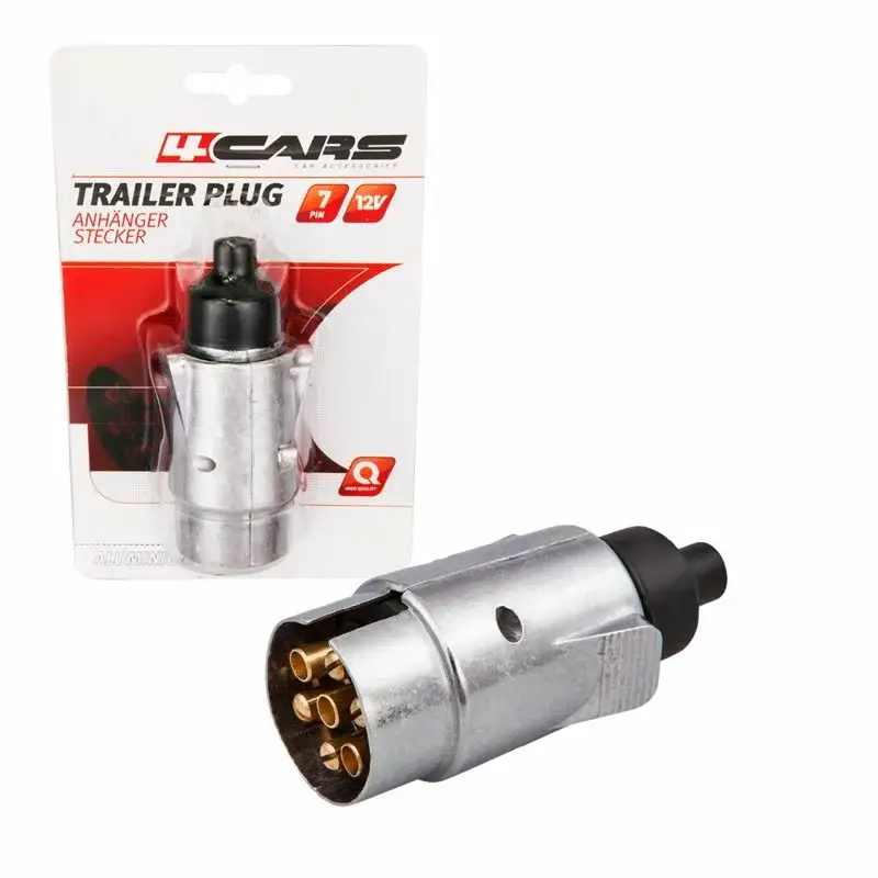 Fisa remorca 7 poli din aluminiu 12V 4Cars pentru conectare sigura Ofertă de sezon