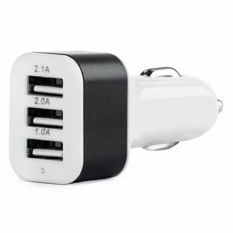 Incarcator auto triplu USB 12/24V 5.1A, alb, Amio PCH-03 Livrare rapidă
