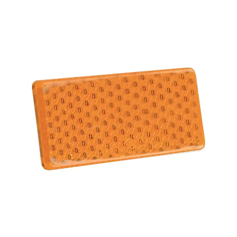 Catadioptru reflectorizant galben 96x46 mm cu adeziv pentru auto Discount