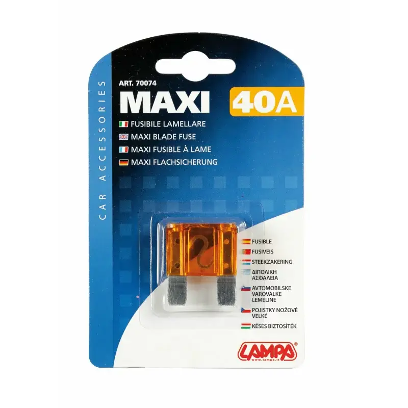 Siguranță plată Maxi 40A auto Lampa pentru protecția instalației electrice Reducere