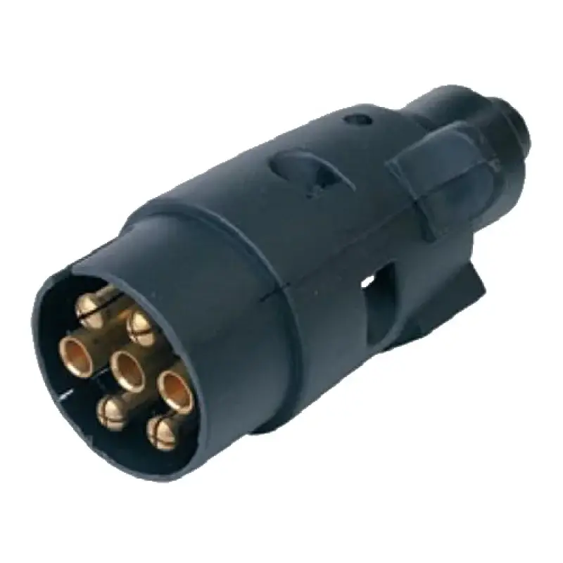 Promoție Fisa remorca 7 pini 12V din plastic rezistent pentru conectare sigura