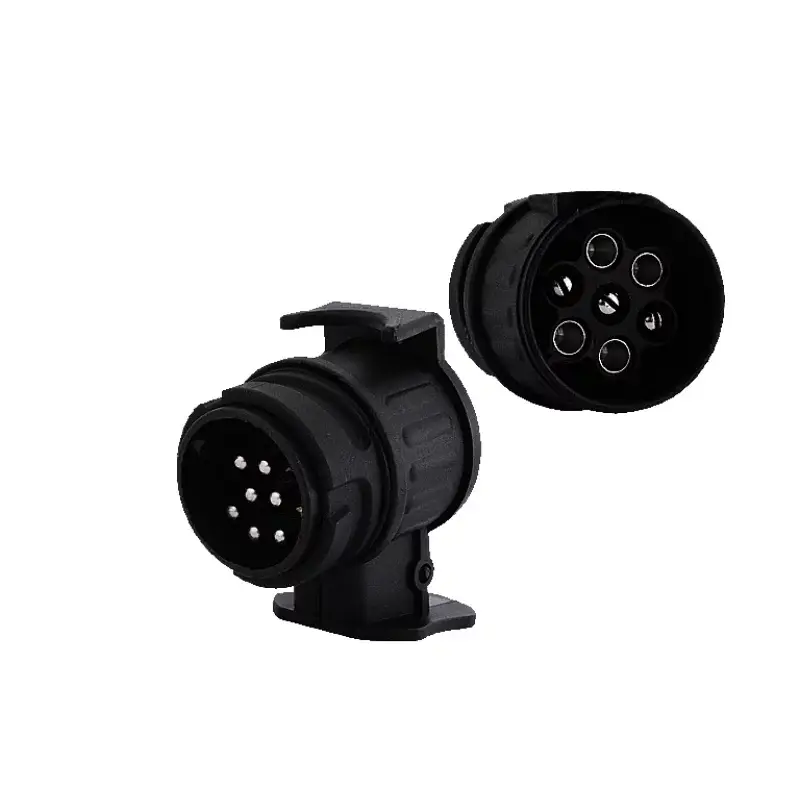 Discount Adaptor priză remorcă 13 la 7 poli Cridem, 12V, negru