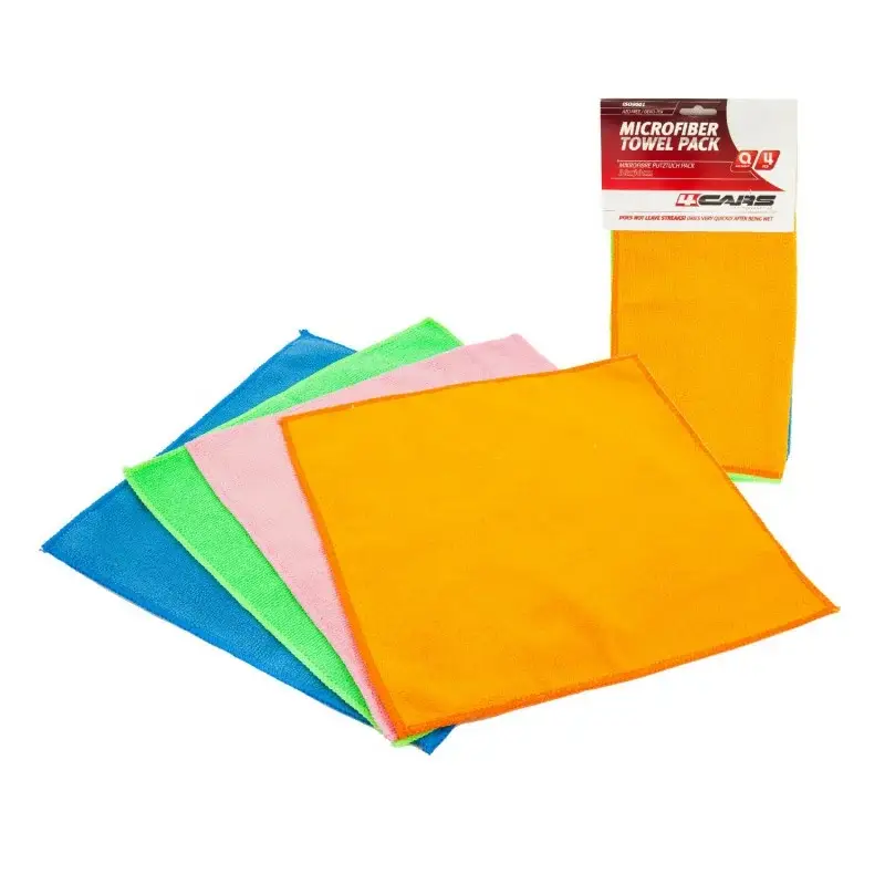 Set 4 lavete din microfibra 30x30 cm pentru curatare, 4Cars Lichidare de stoc