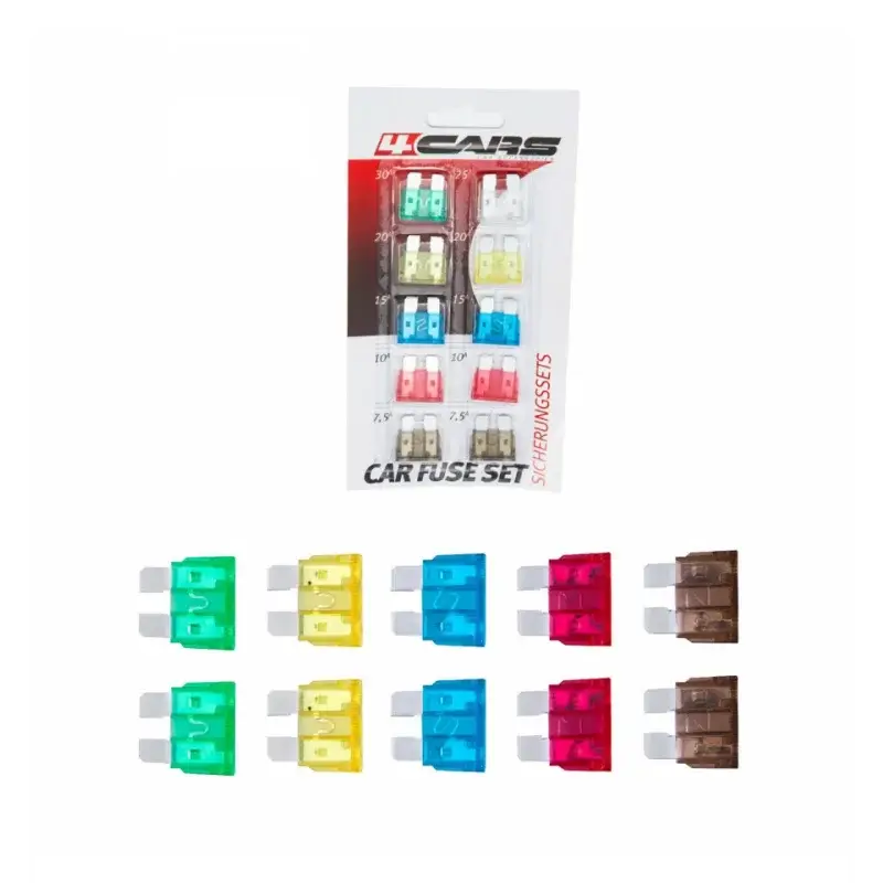 Nu rata Set sigurante plate auto 10 bucati 4Cars pentru protectie electrica