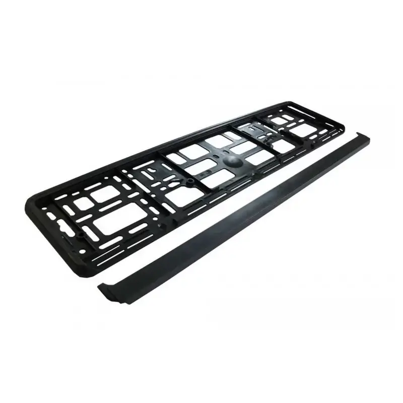 Reducere de preț Set 2 suporturi negre pentru număr de înmatriculare auto 13x52 cm