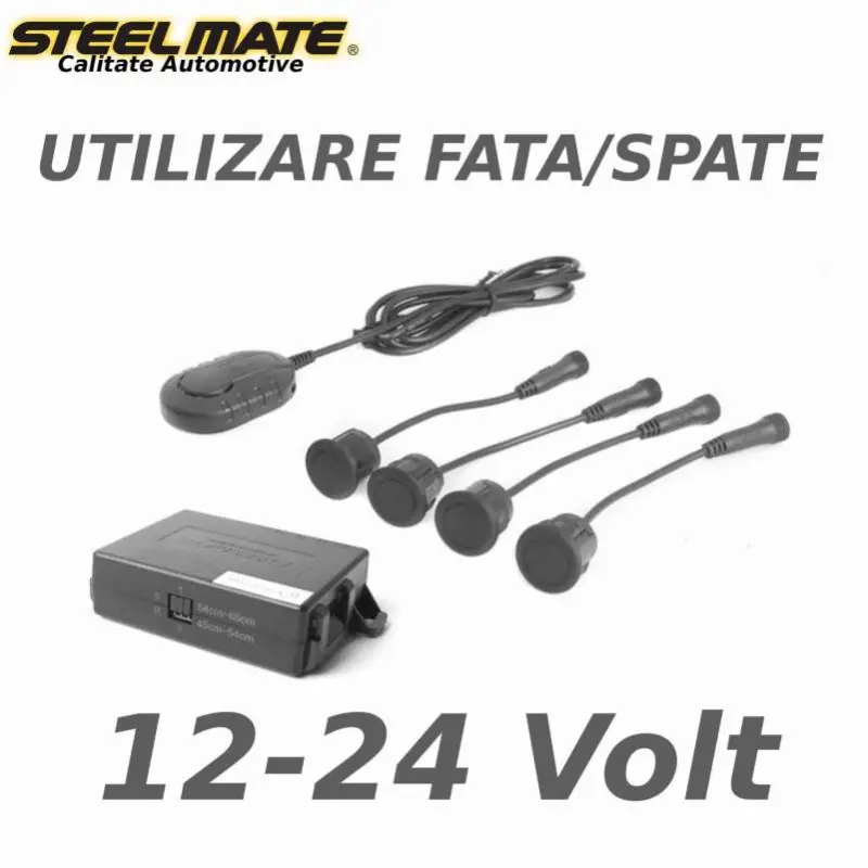 Disponibil imediat Senzori de parcare față sau spate STEELMATE PTS411EX, 12-24V