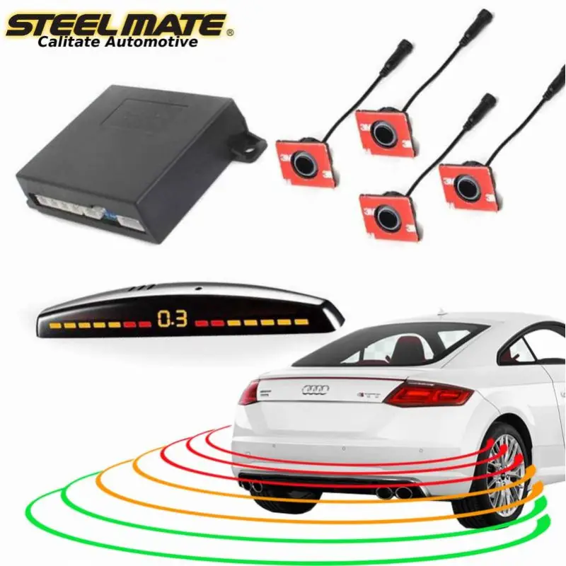 Senzori de parcare spate STEELMATE PTS410EX OEM cu display LED M7 Plată sigură