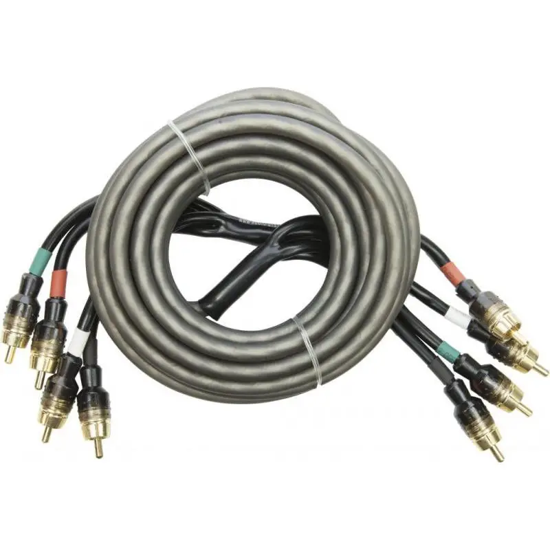 Cablu RCA OFC 5 m cu 4 mufe pentru sistem audio auto Audio System Calitate înaltă