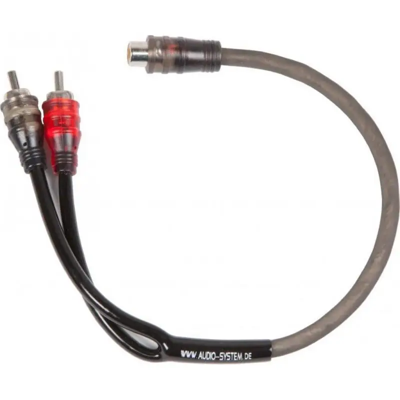 Calitate înaltă Cablu Y-RCA OFC Audio System 500 mm, 2 mufe tata si 1 mufa mama