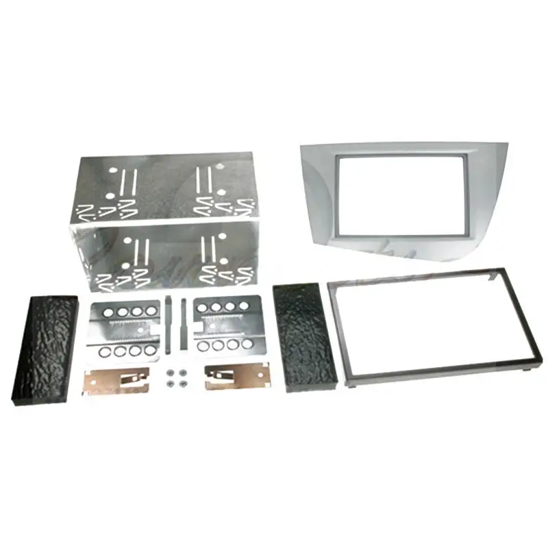 Rama adaptoare 2DIN Connects2 pentru Seat Leon 2005-2012, gri antracit Preferatul clienților