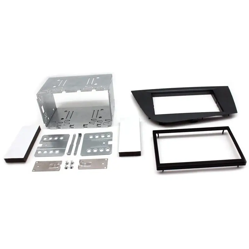 Rama adaptoare 2DIN Connects2 pentru Seat Leon 2005-2012, gri inchis Reducere specială