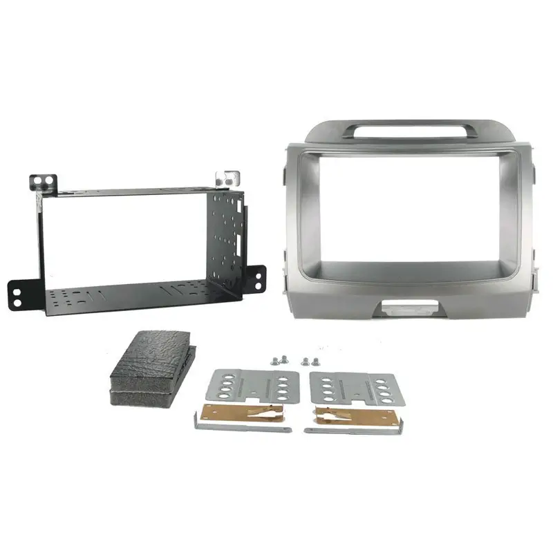 Kit rama 2DIN Connects2 pentru Kia Sportage 2010-2016, gri metalic Lichidare de stoc