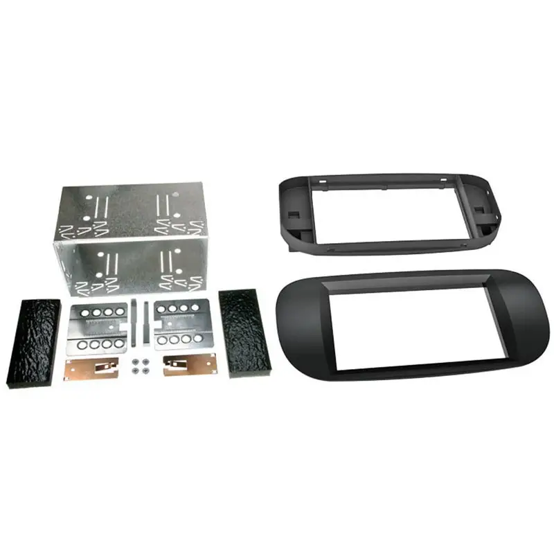 Kit rama adaptoare 2DIN Connects2 pentru Fiat 500 2008-2011, negru Calitate înaltă