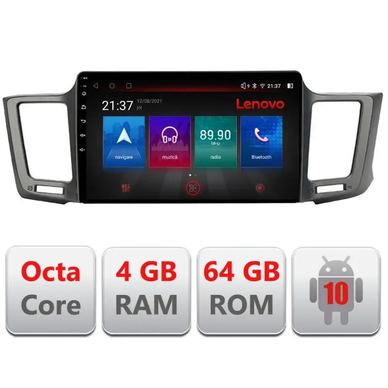 Navigație Toyota RAV4 2013-2018 Android 10, 4G, GPS, DSP, 4GB+64GB Resigilată Ofertă de sezon