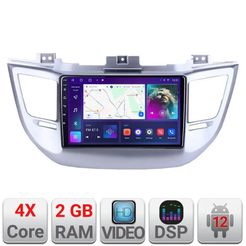 Cel mai vândut Navigatie Android Hyundai Tucson 2015-2019, ecran 10 inch, 2GB RAM, 32GB