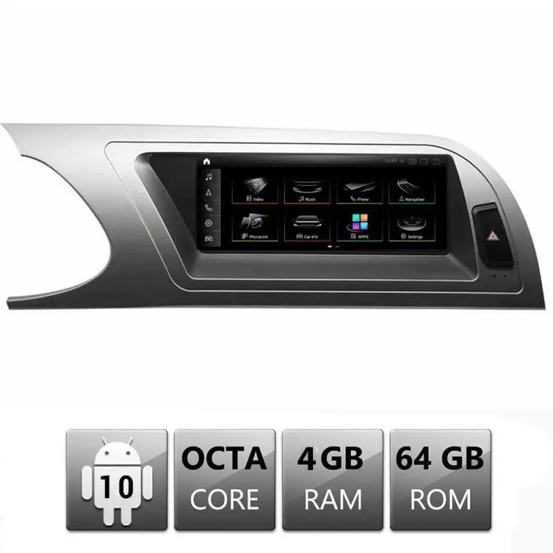 Retur gratuit Navigatie Audi A4 MMI 3G cu Android 10, GPS, Bluetooth, 4GB RAM, 64GB