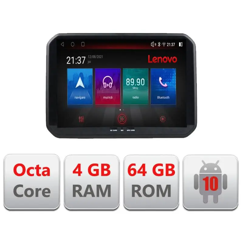 Ofertă limitată Navigație Suzuki Ignis 2016+ Android 4GB RAM 64GB 4G GPS Bluetooth