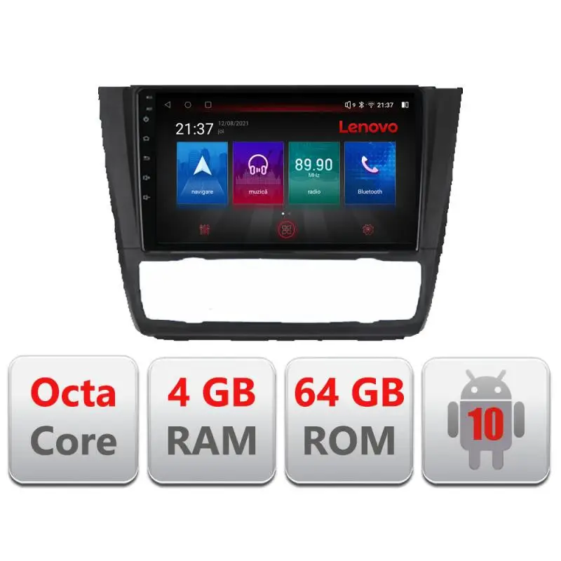 Navigație BMW Seria 1 E87 cu Android, GPS, 4G, Bluetooth, 4GB+64GB Retur ușor