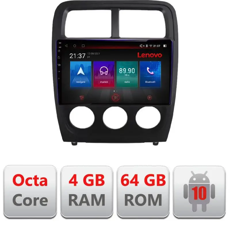 Retur gratuit Navigație Android Dodge Caliber 2010-2012, 4GB RAM, 64GB, 4G, GPS