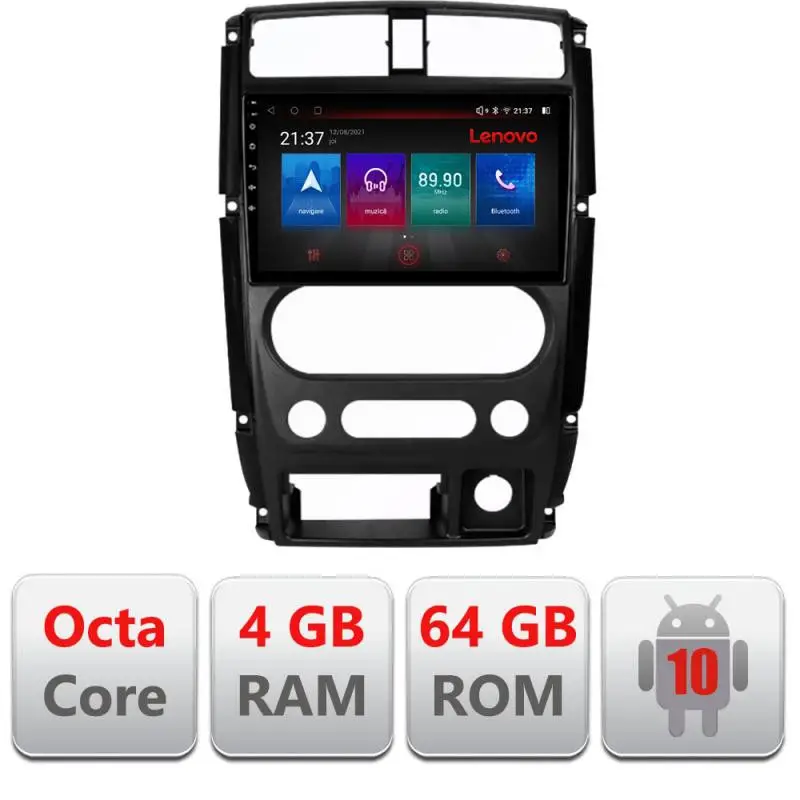 Livrare gratuită Navigație Suzuki Jimny 2007-2017 Android 4G GPS Bluetooth DSP 4GB+64GB Resigilată
