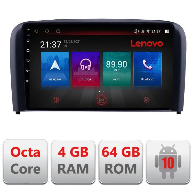 Navigație dedicată Volvo S80 2004-2006 Android, GPS, 4G, 4GB+64GB Livrare rapidă