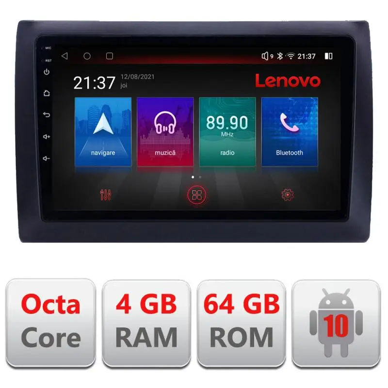 Navigație dedicată Fiat Stilo cu Android 4G, GPS, WiFi și 4GB+64GB Reducere de preț