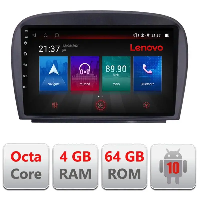 Navigatie dedicata Mercedes SL W230 2004-2011 Android 4GB RAM 64GB 4G Disponibil imediat