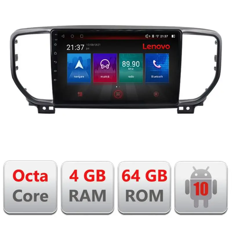 Navigatie dedicata Kia Sportage facelift 2019+ Android GPS 4GB RAM 64GB Livrare rapidă