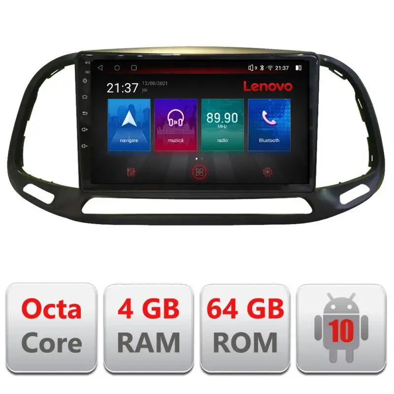 Navigatie Fiat Doblo 2015-2018 Android 4G GPS Bluetooth 4GB+64GB Resigilata Ofertă specială