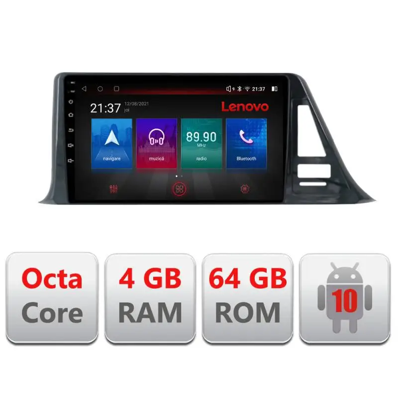 Navigație dedicată Toyota CH-R cu Android, 4G, GPS, Bluetooth și 4+64GB Noutate