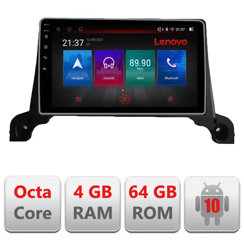 Navigatie Android Peugeot 5008 2016-2020, 4GB RAM, 64GB, 4G Disponibil imediat