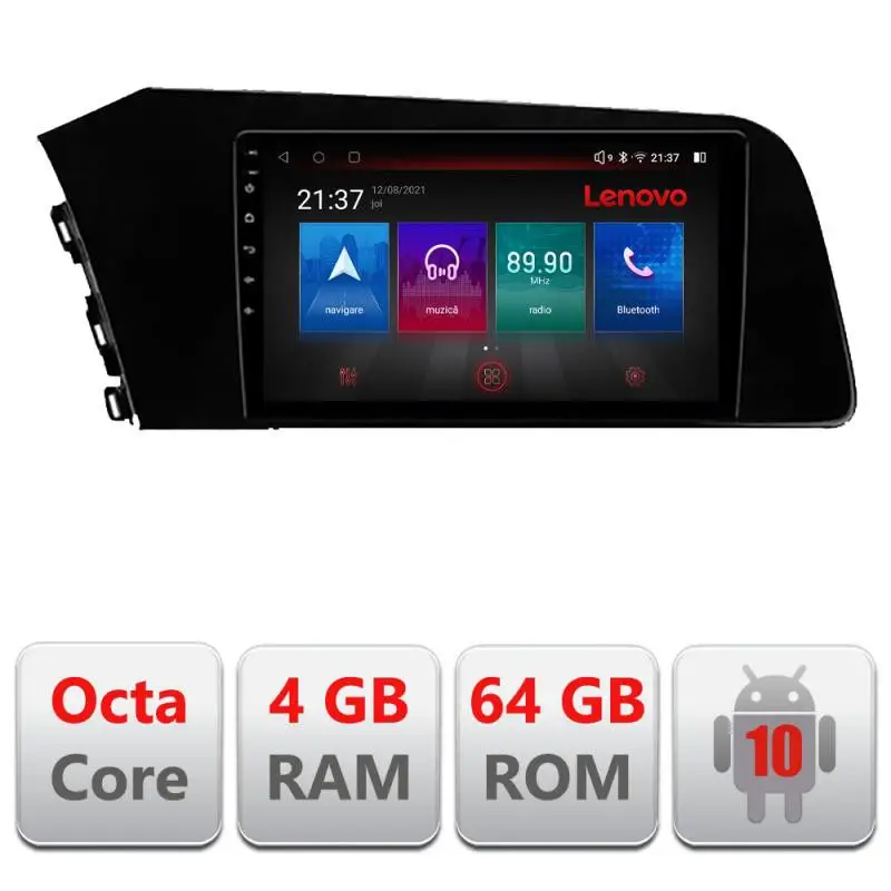 Cel mai vândut Navigație dedicată Hyundai Elantra 2021+ Android 4G GPS WiFi 4GB+64GB resigilată