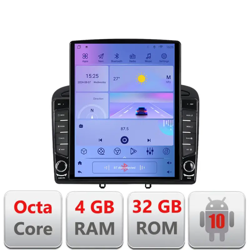 Cumpărături sigure Navigație Android Peugeot 308 2008-2013, ecran Tesla 9.7 inch, 4G