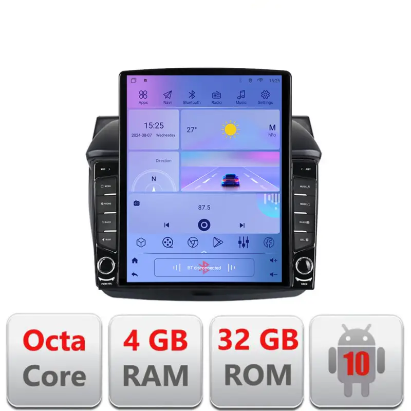 Navigație Mitsubishi L200 2006-2014, ecran Tesla 9.7 inch, Android, 4GB+32GB Expediere rapidă