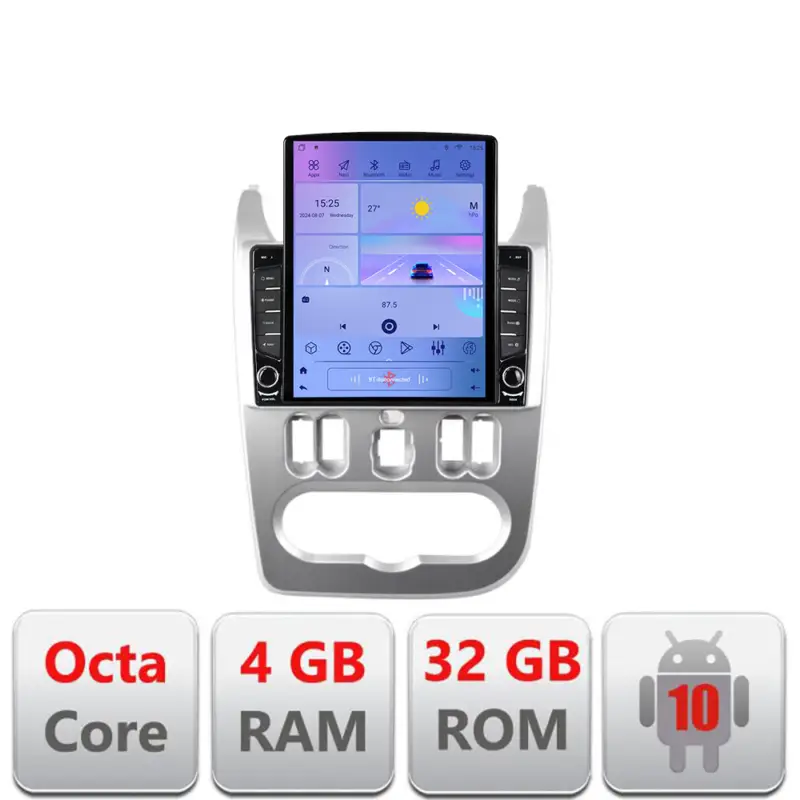 Navigație Android Dacia Duster 2010-2012, ecran Tesla 9.7 inch, 4GB RAM, 4G Premium